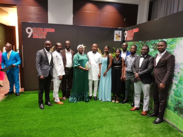 Officials of Atlantic Lithium in a pose after the awards