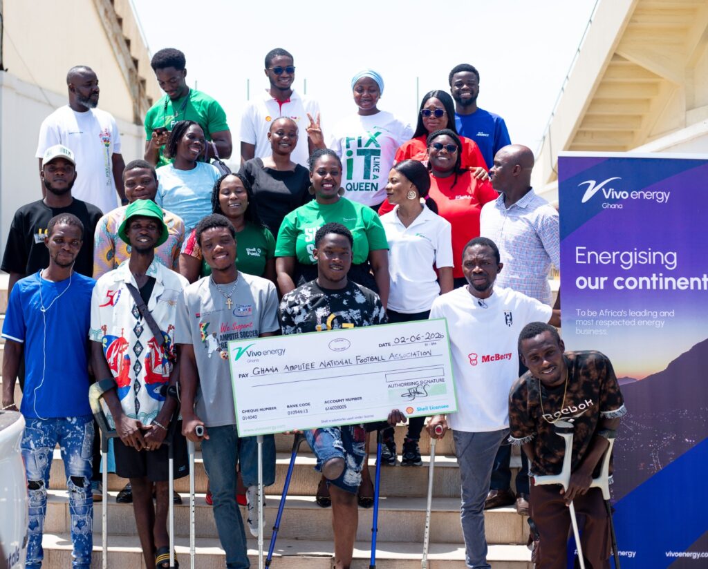 A group picture with some members of the Ghana National Amputee Football Association