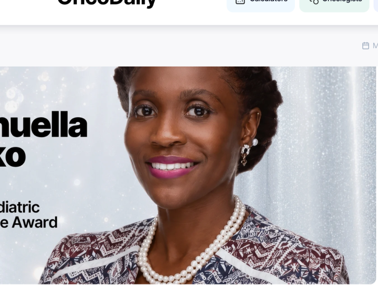 Screenshot 2026-08-07 at 07-02-47 Emmanuella Amoako Received the Pediatric Oncology Yvonne Award 2026 - OncoDaily